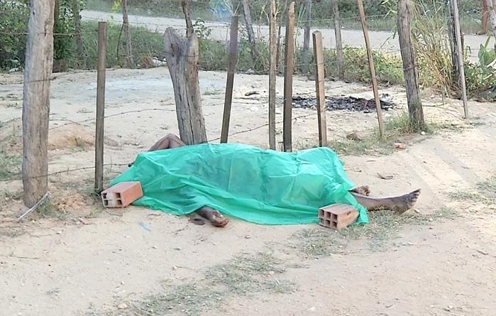 Corpo de peixeiro assassinado em Teresina (Crédito: Rede Meio Norte)