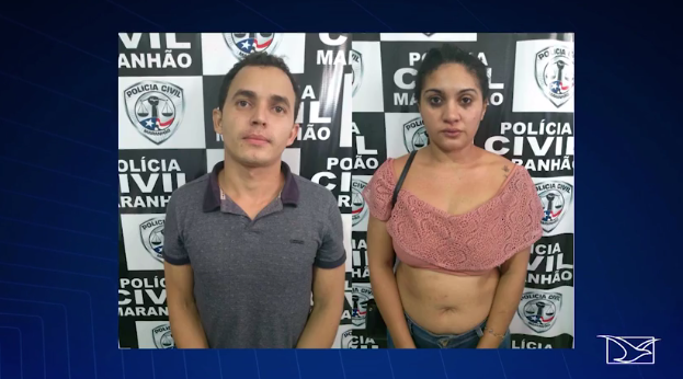 Wemerson Barros e a namorada Ana Lúcia Pereira (Crédito: TV Mirante/Reprodução )