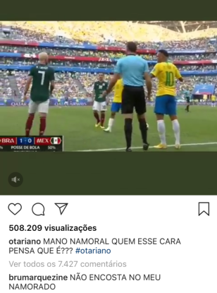  Bruna Marquezine manda recado para jogador mexicano (Crédito: Reprodução/Instagram)