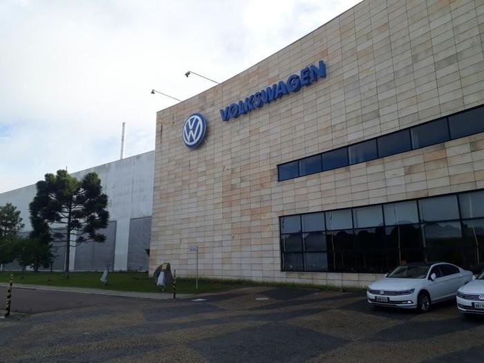 Fábrica da Volkswagen em São José dos Pinhais (PR) (Crédito: Letícia Paris/G1)
