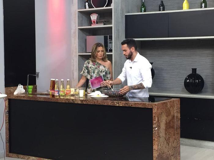 Chef Bruno Ribeiro no Revista Meio Norte (Crédito: Waldelúcio Barbosa)