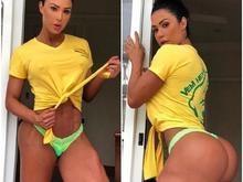 Gracyanne Barbosa mostra frente e verso e filosofa sobre a Copa