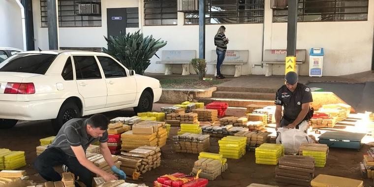 PM apreende cerca de 5 tonelada de droga em carga de soja