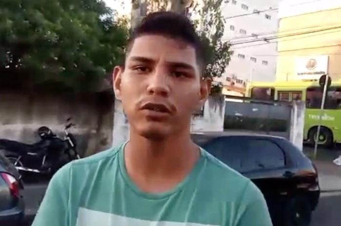 Acusado foi preso em flagrante (Crédito: Reprodução/TVMN)