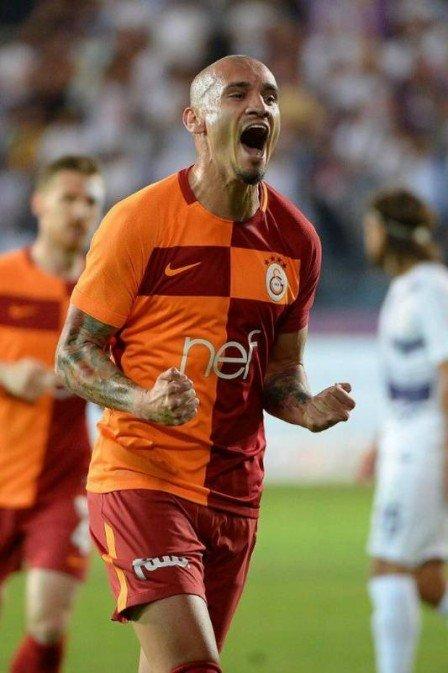 Maicon comemora gol pelo Gala (Crédito: Reproduçao Twitter / Maicon Roque)
