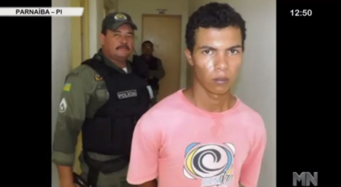 José Airton Reis da Costa, acusado de roubar celulares na BR-343 (Crédito: Rede Meio Norte)