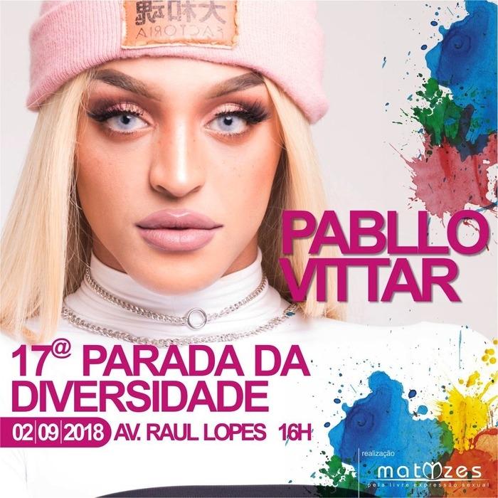 Pablo Vittar será atração na 17ª Parada da Diversidade de Teresina