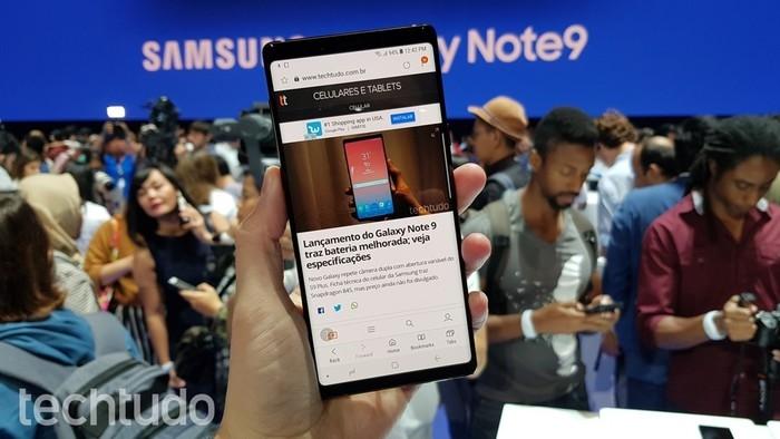 Galaxy Note 9 (Crédito: Thássius Veloso / TechTudo)