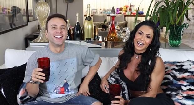 Matheus Mazzafera e Gracyanne Barbosa (Crédito: Reprodução/YouTube)