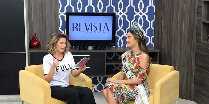 Revista recebe piauiense que venceu Miss Brasil Mundo 2018