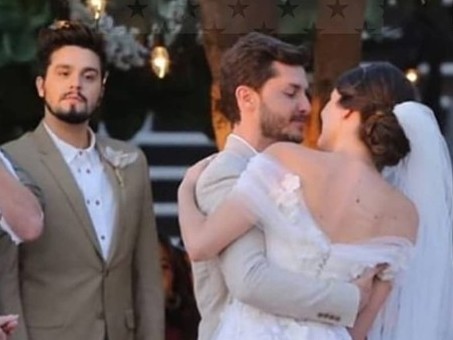 Reação de Luan Santana no casamento de Camila Queiroz viraliza