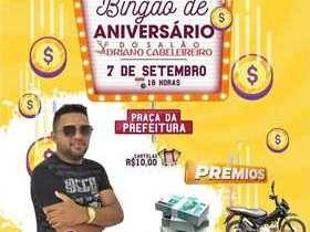 Bingão de 02 anos do Salão de Cabeleireiro O Adriano.
