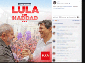 PT anuncia Haddad como vice na chapa de Lula e acordo com o PCdoB