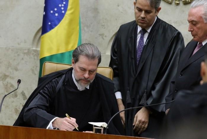 Dias Toffoli toma posse como presidente do STF (Crédito: Agência Brasil/CNJ)