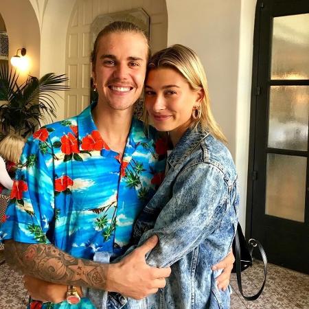 Justin Bieber e a noiva, Hailey Baldwin (Crédito: Reprodução)