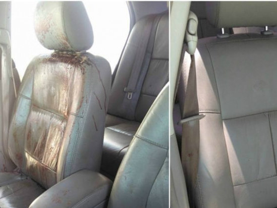 Lava jato cria polêmica após ‘antes e depois’ de carro com sangue