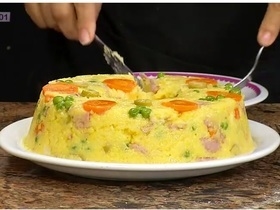 Revista MN: Aprenda uma receita de cuscuz com presunto e palmito