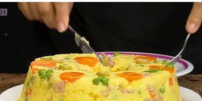Revista MN: Aprenda uma receita de cuscuz com presunto e palmito