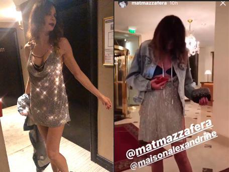 Que gafe! Vestido de Luciana Gimenez rasga durante festa em Paris