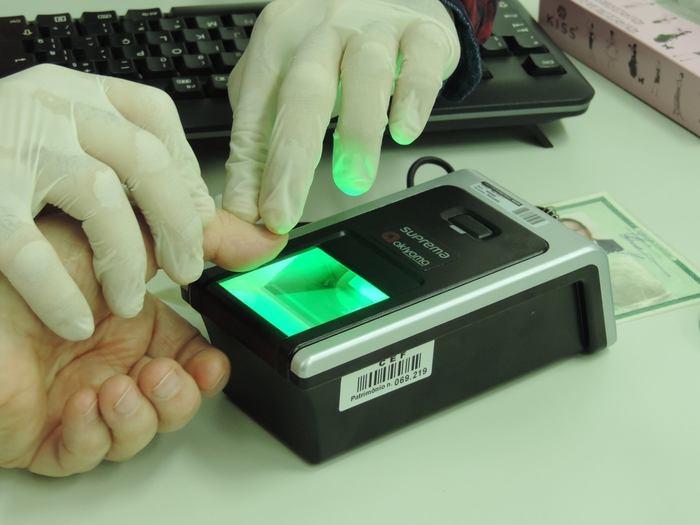 Cadastramento biométrico (Crédito: Divulgação)