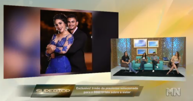 No Super Top, irmão de Elana diz que a BBB vai orgulhar o Piauí