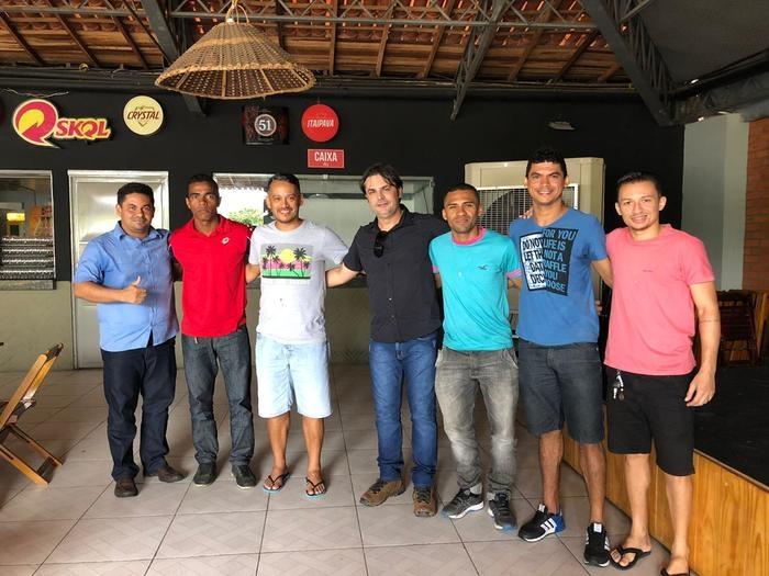 Prefeito Roger Linhares, Secretário, Carlos Augusto e Reforços (Crédito: Mikelson Deivid)