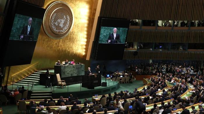 Michel Temer durante discurso na Assembleia Geral da ONU, em dezembro último (Crédito:  Shannon Stapleton/Reuters)