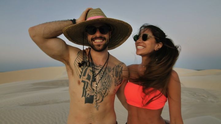 Alok e a noiva Romana Novais curtem praias do Ceará