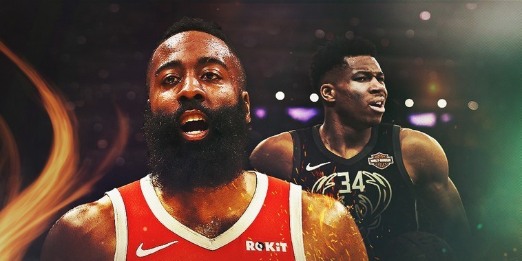 Harden e Antetokounmpo medem forças esta noite