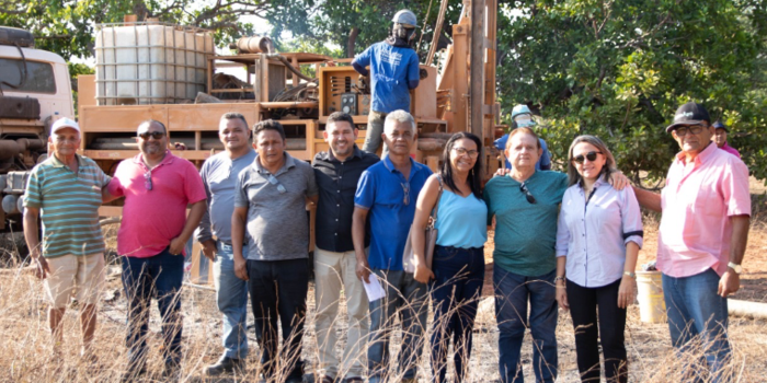 Obra de 18 poços tubulares inicia na comunidade Meirim(Barra da Prata, Uruçuí-PI)