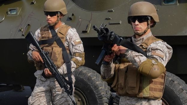 Soldados do exército chileno