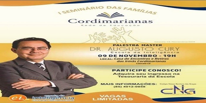 Representação de Dom Expedito Lopes-PI participa de palestra com Renomado Dr. Augusto Cury