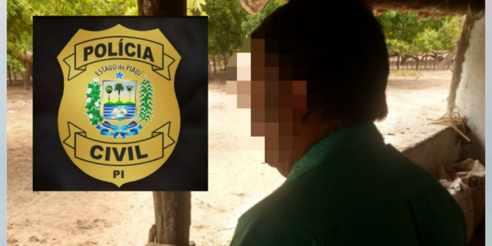 Policia Civil de Piripiri prende suspeito de estuprar duas netas e ter engravidado uma