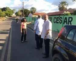 Diretor do Detran Piauí visita Monsenhor Gil visando sinalizar vias 