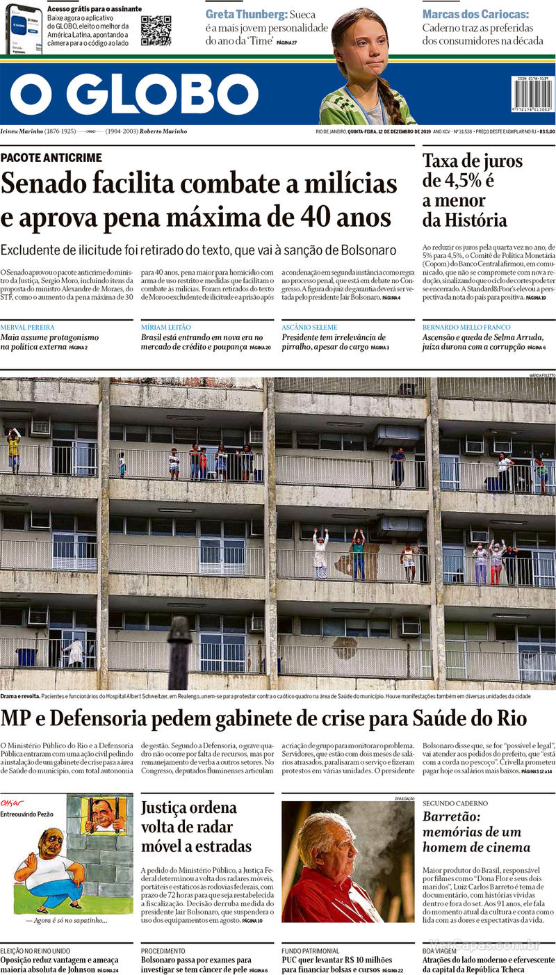 Veja as capas dos principais jornais de circulação nacional de hoje Veja as capas dos principais jornais de circulação nacional de hoje