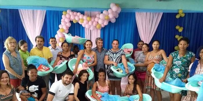 Mais um evento dentro da programação de aniversário do município, entrega de enxovais para grávidas