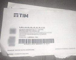 Cliente da Tim recebe fatura com “mineiro boiola otário” no envelope