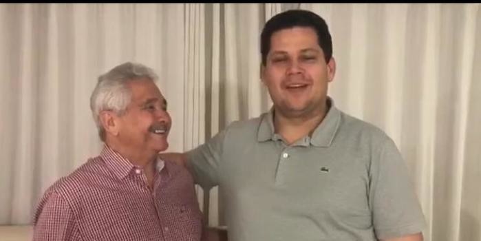 Alcolumbre faz visita a Elmano ; vídeo