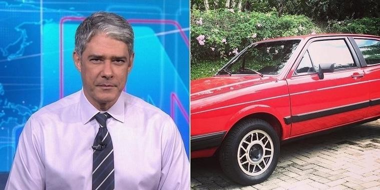 Em rede social, William Bonner exibe seu Volkswagen Gol GT de 1986