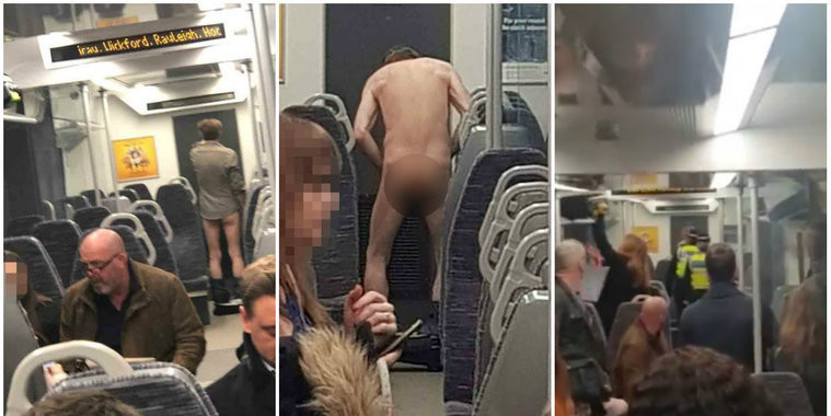 Passageiro fica completamente nu e defeca em metrô lotado