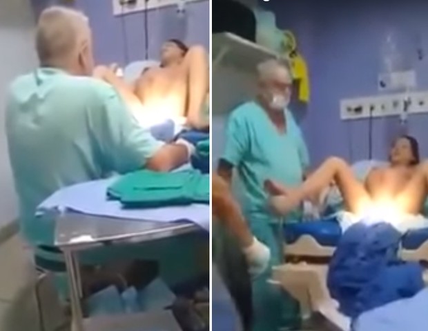 Médico que agrediu paciente durante o parto é afastado; vídeo