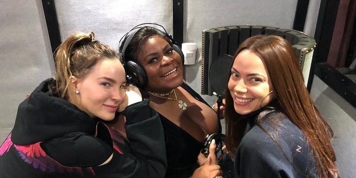 Jojo Todynho grava na República Dominicana com as cantoras Belinda e La Materialista