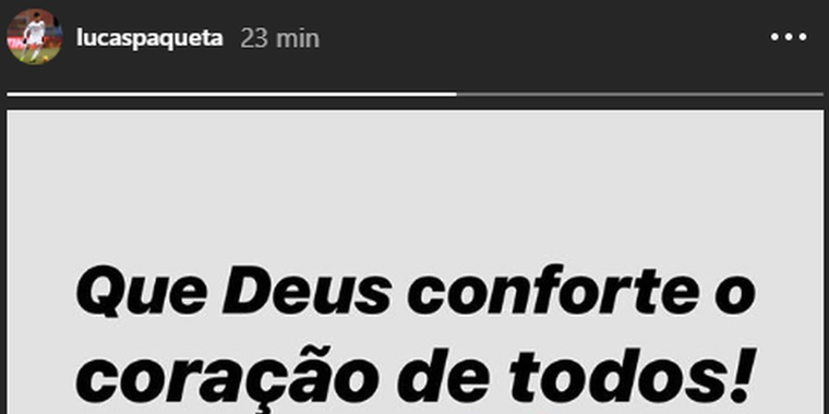 Crias do Flamengo, Vinicius Junior e Lucas Paquetá lamentam tragédia
