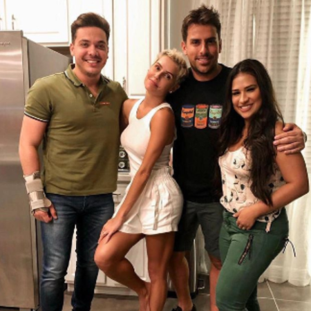 Deborah Secco, Simone, Safadão e Rodrigo Branco se encontram nos EUA