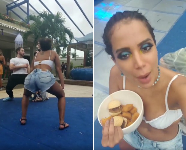 Até de manhã! Anitta vai até o chão com convidados em festa; vídeos