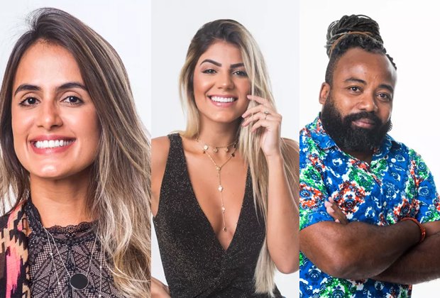 Carolina, Hariany e Rodrigo estão no 10ª paredão do BBB19