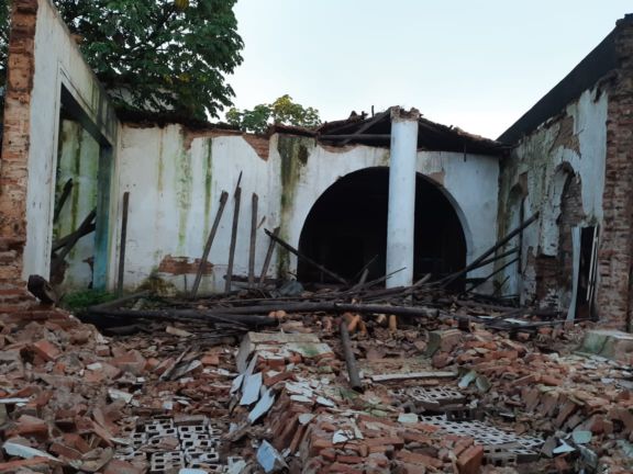 Imóvel tombado pelo Iphan de quase 150 anos desaba devido chuvas no PI