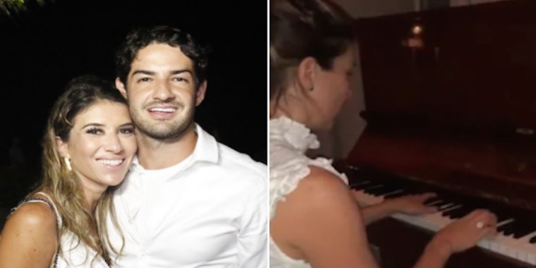 Alexandre Pato dá anel de compromisso para Rebeca Abravanel