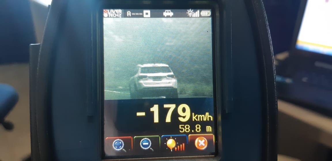 Polícia Rodoviária Federal flagra veículo a 179 km/h na BR-343