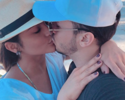 Mileide Mihaile troca beijo com Wallas Arrais em viagem a Pernambuco